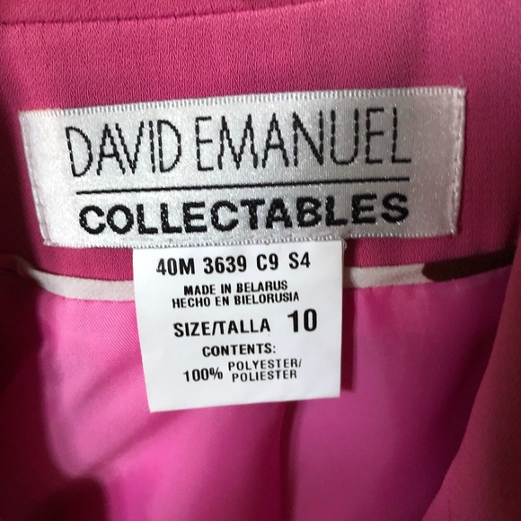 David Emanuel Collectables Hot Pink blazer - Picture 3 of 4